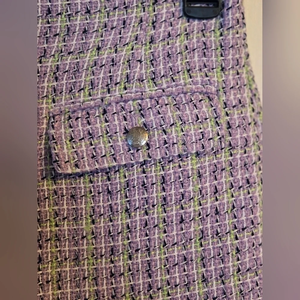 NWT | LOFT | Tweed Flap Pocket Shorts | Size: 6 | Color: Plum Combo